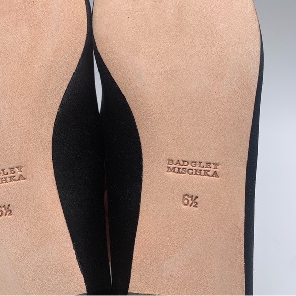 NWB Badgley Mischka Dyanne Square Toe Flat in black size 6.5 M 1624 - Picture 10 of 11
